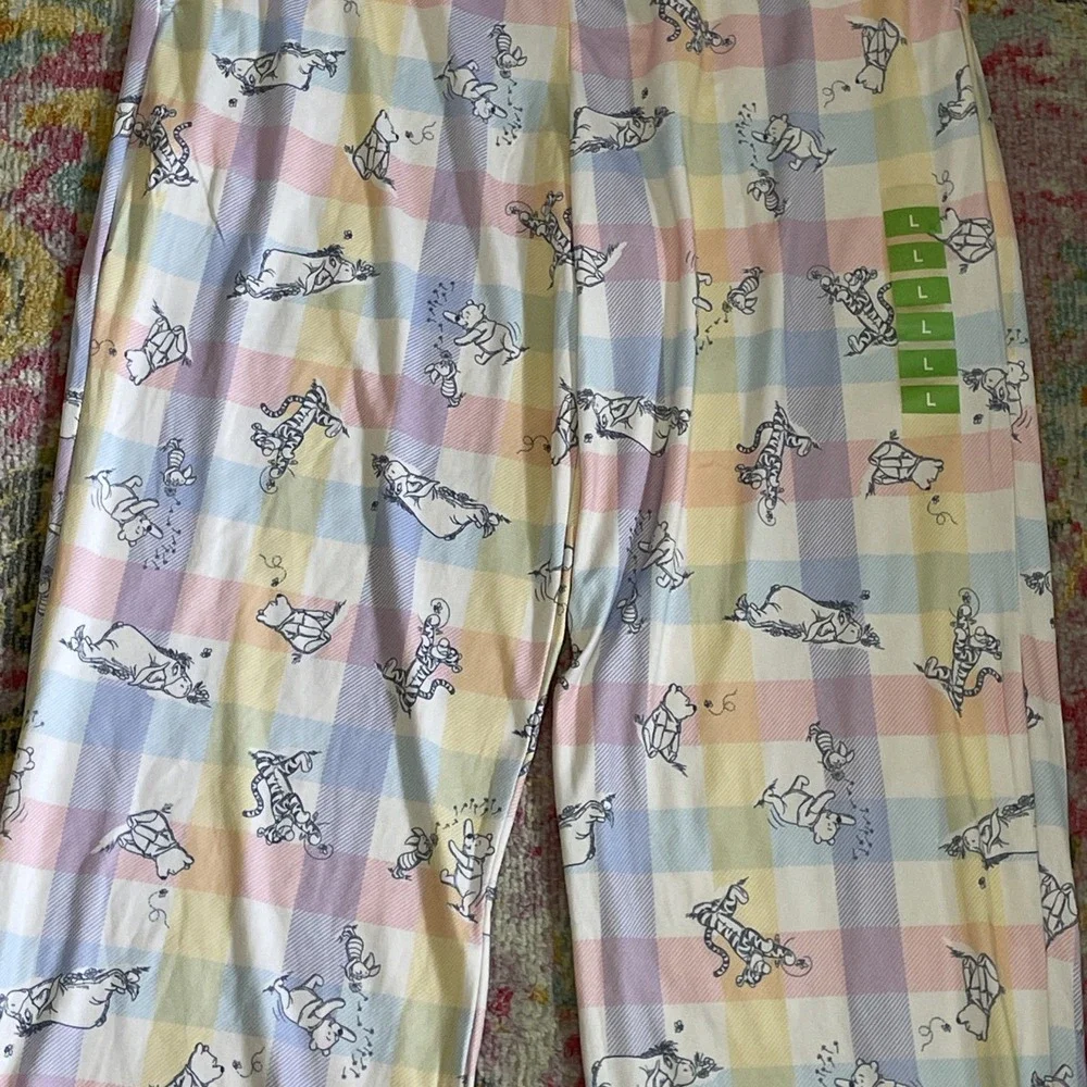 NWT Disney Winnie The Pooh Eeyore Pajama Pants Sleepwear Loungewear Womens Large - Picture 3 of 15